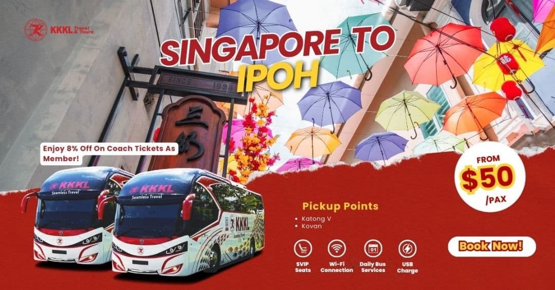 Bus from Singapore to Ipoh