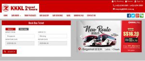 How to Book KKKL Online Ticket Bus from Singapore to Kuala Lumpur