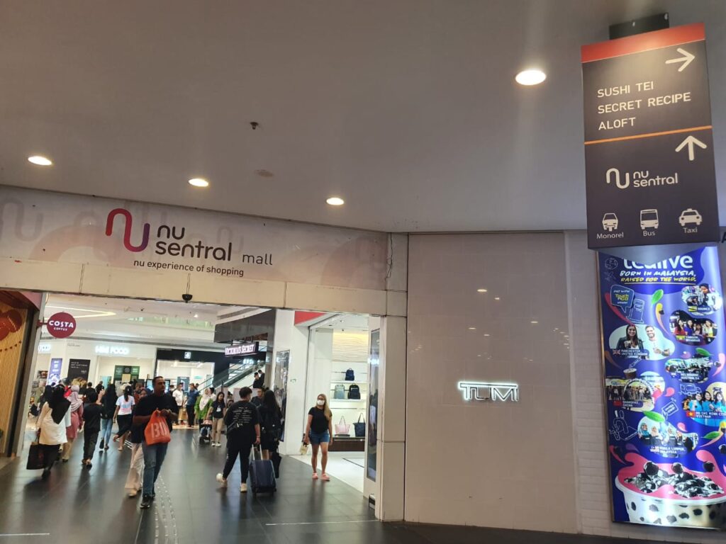 Nu Sentral Mall Direction